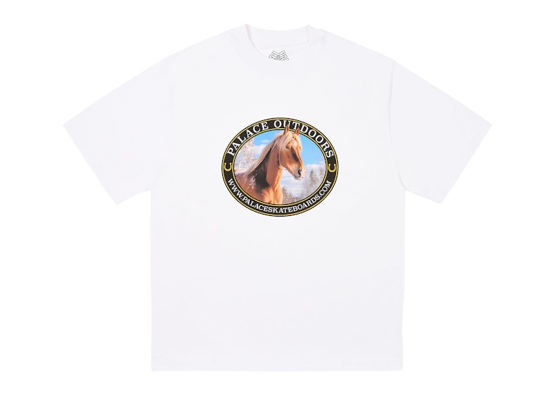 Palace Equestrian T-Shirt White Men's - FW24 - US