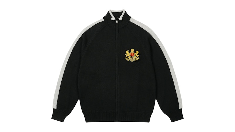 Palace Established Zip Funnel Knit Sweater Black Men's - SS26 - US