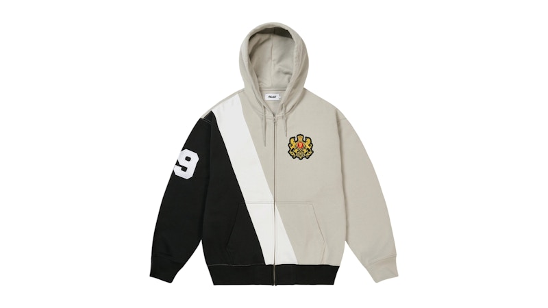 Palace Established Zip Hoodie Grey Men's - SS26 - US