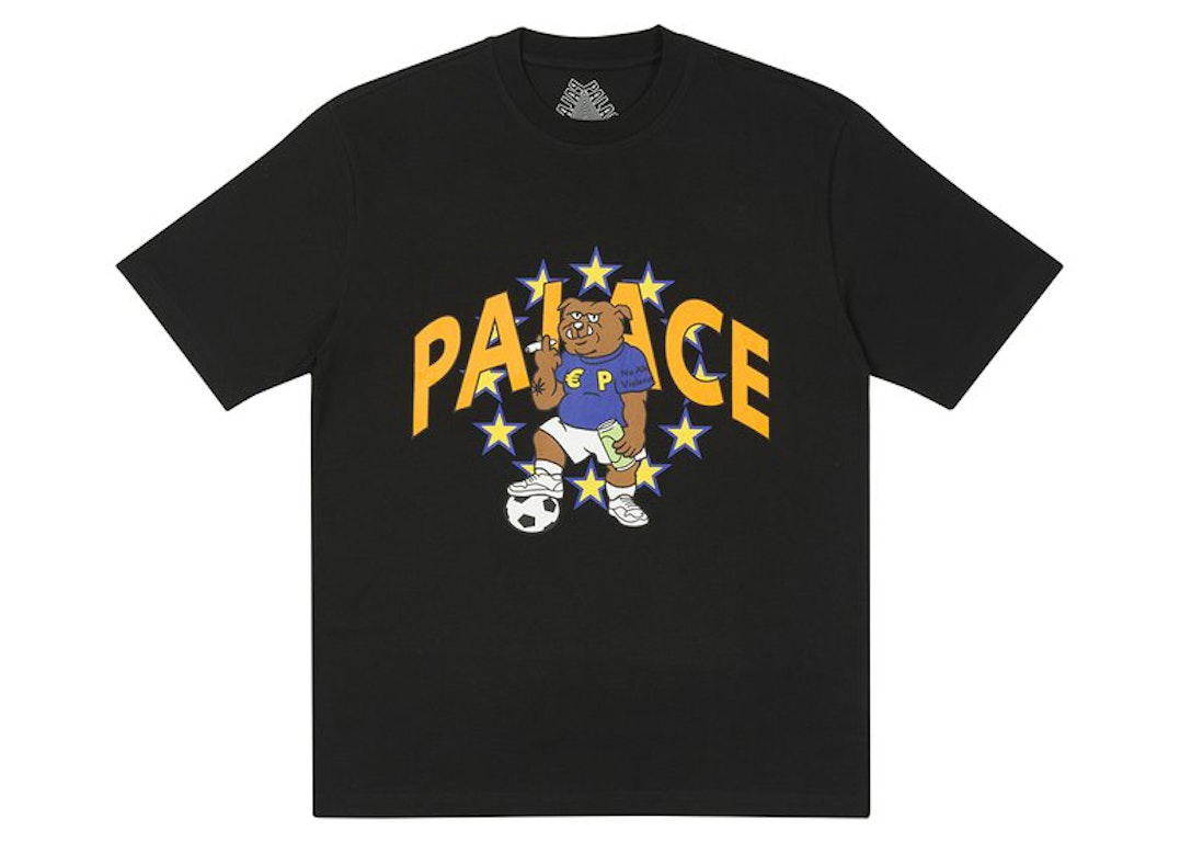 Pre-owned Palace Euro T-shirt (fw21) Black