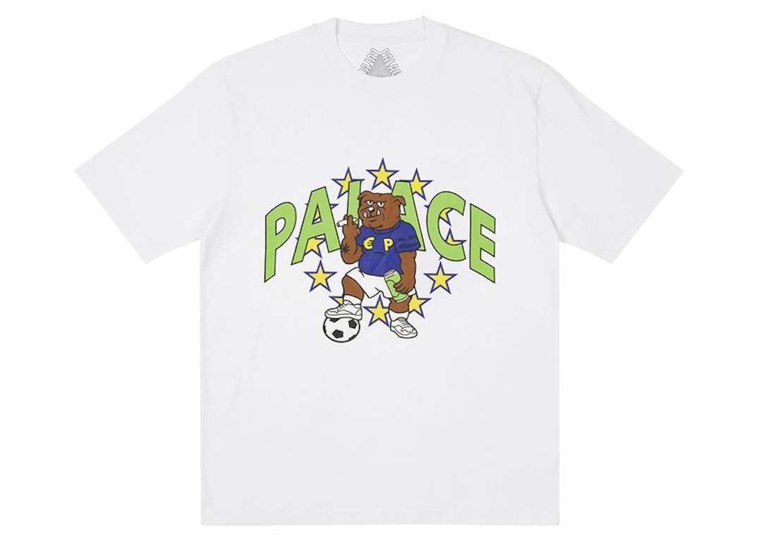 Pre-owned Palace Euro T-shirt (fw21) White