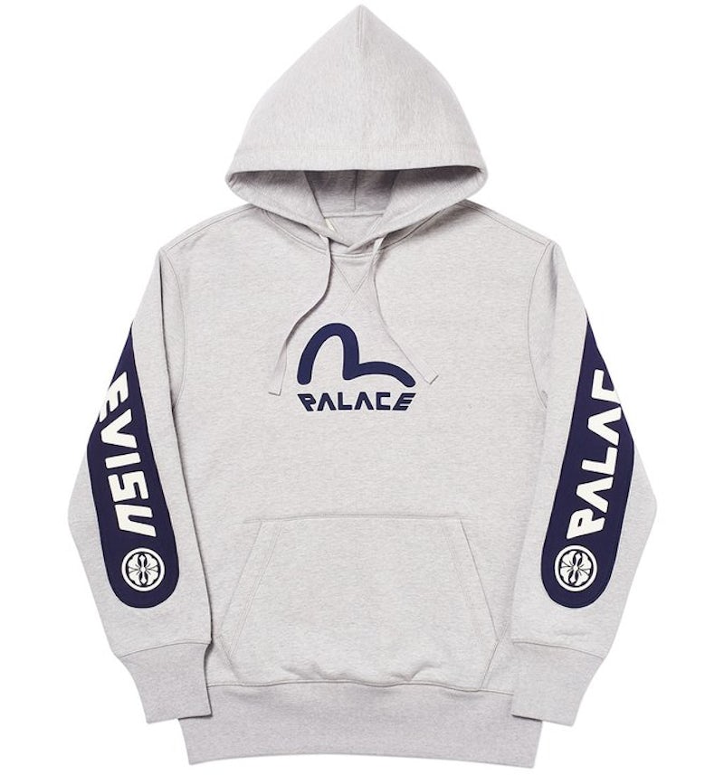 худи Palace Sudadera Palace X Adidas Capucha Palace Evisu Gris