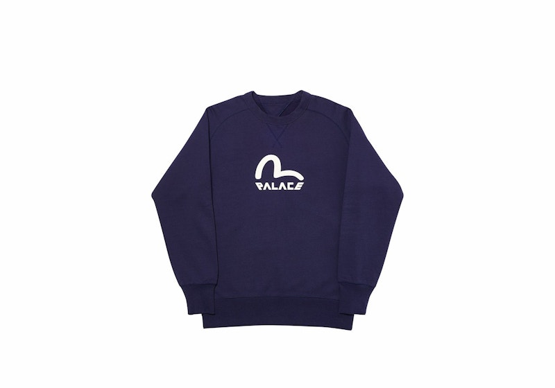 Palace Evisu Reversible Crew Navy - SS20 男装- CN