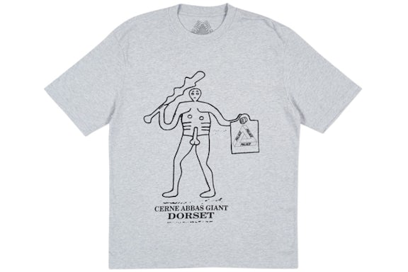 Palace Ewdorset T-Shirt Grey Marl/Black
