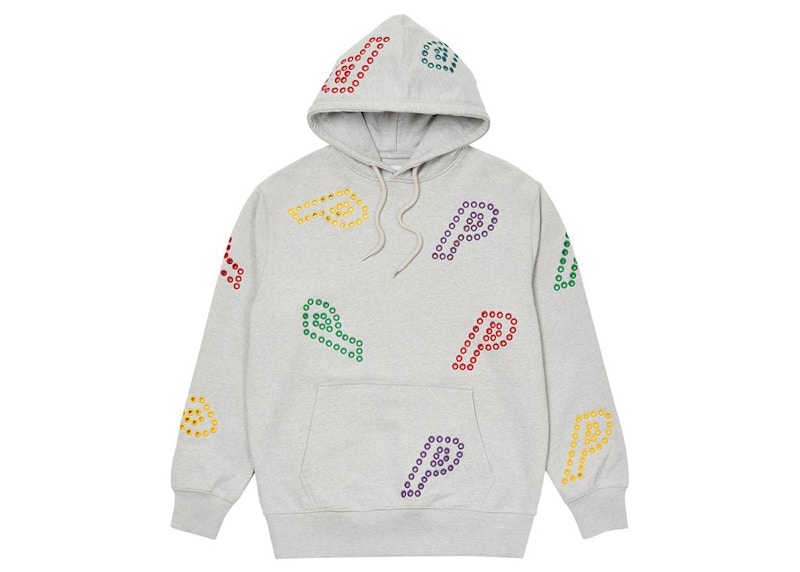 Palace Eyelet P Hood Grey Marl