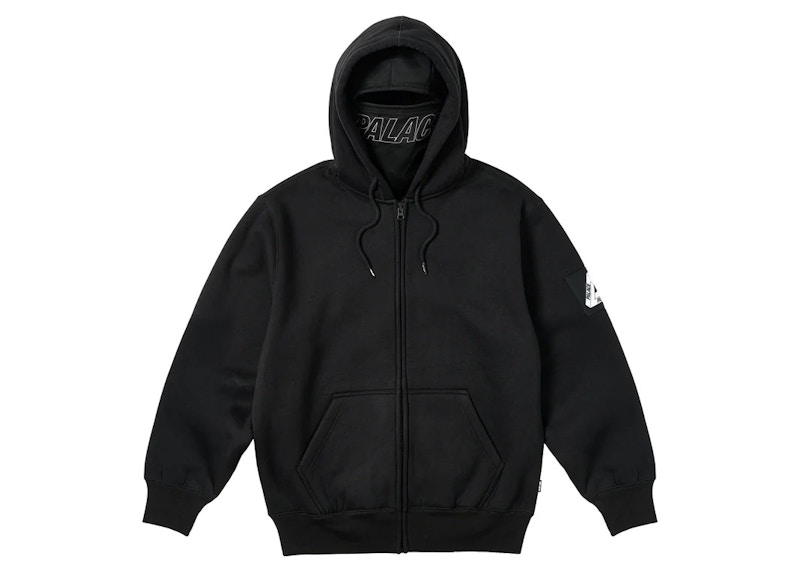 Palace Facemask Shearling Thermal Hood Black