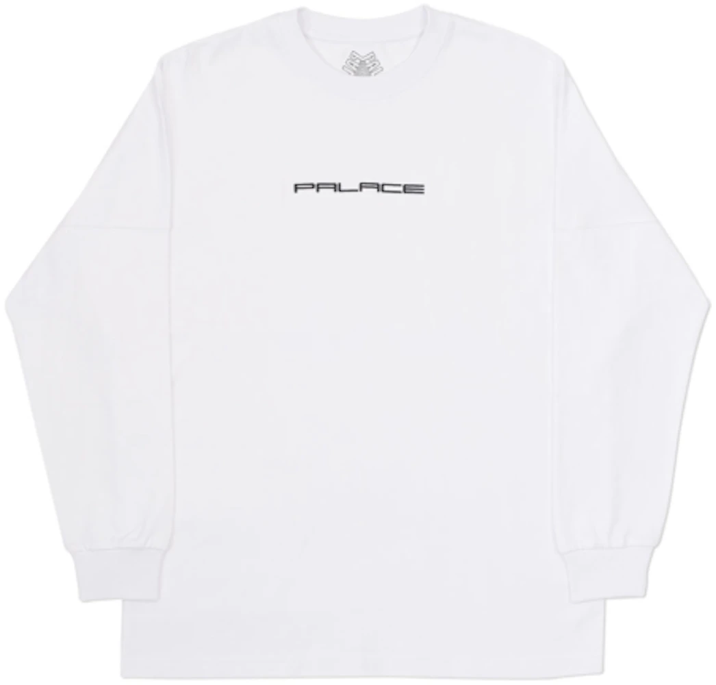 Palace Fader Font Longsleeve White Men's - Ultimo 2017 - GB