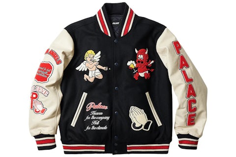 Palace Fallen Angels Varsity Jacket Navy Men's SS23 US