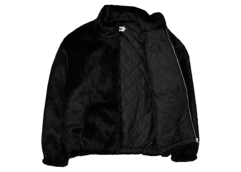 Palace Faux Fur Jacket Black Men's - SS22 - US