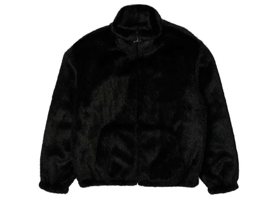 Palace Faux Fur Jacket Black