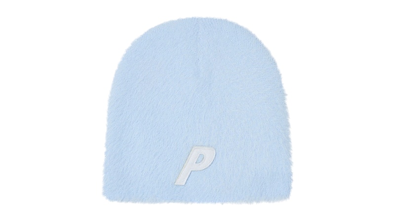 Palace Faux Mohair P Nein Cuff Beanie Skyline Blue Men's