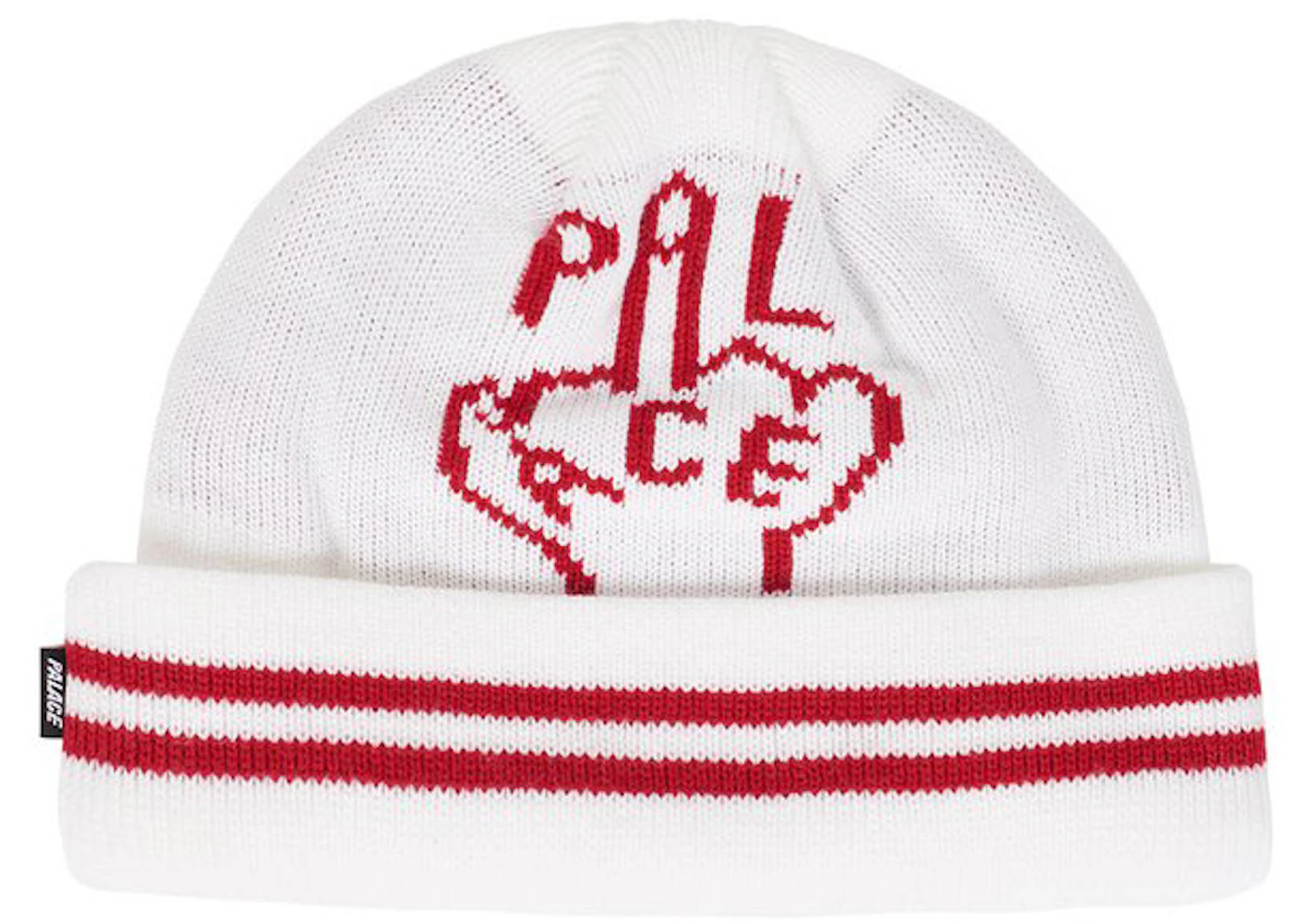 Palace Finger Up Beanie White Men's - SS21 - GB