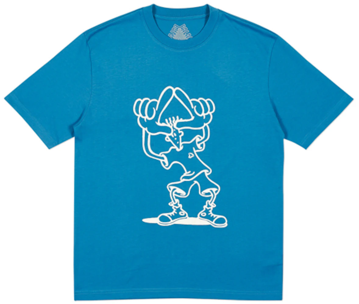 Palace Fizzy T-Shirt Blue Men's - FW18 - US