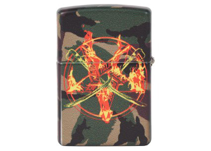 Palace Flamed Zippo Lighter Camo - FW21 - GB