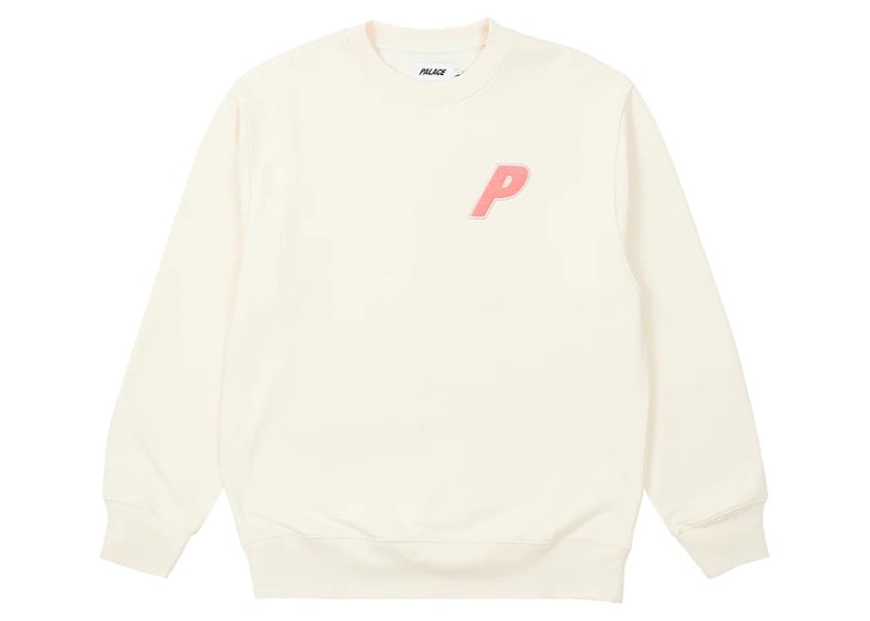 Palace Fleece Tri-Ferg Crew Soft White Men's - SS23 - US