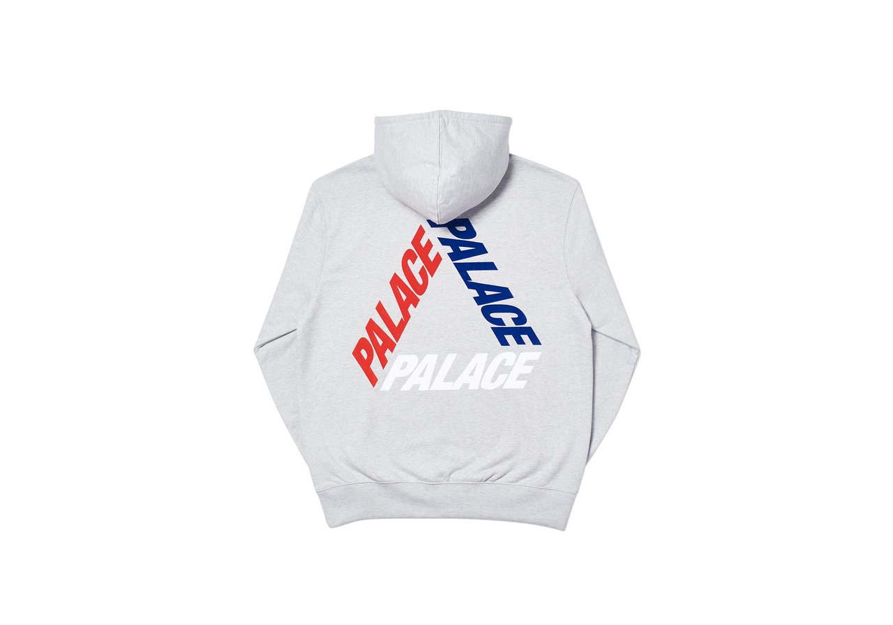 Palace Flocka P3 Hood Grey Marl