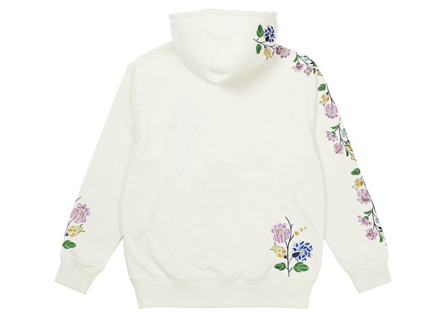 Palace Flower Stitch Hood White メンズ - FW21 - JP