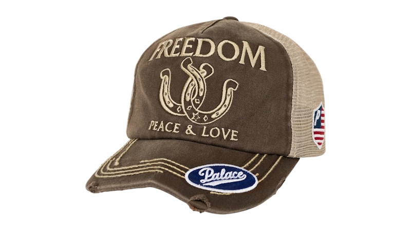 帽子 PALACE FREEDOM DISTRESSED TRUCKER EDGE Palace Freedom Distressed Trucker Black Brand New In Hand | eBay