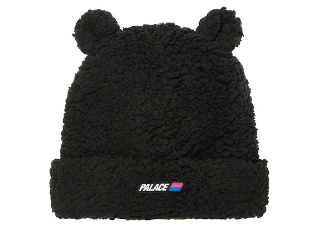 Pre-owned Palace Fuzzy Ear Beanie Black