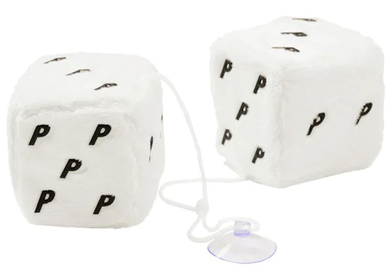 Palace Fuzzy Hanging Dice White - FW22 - US