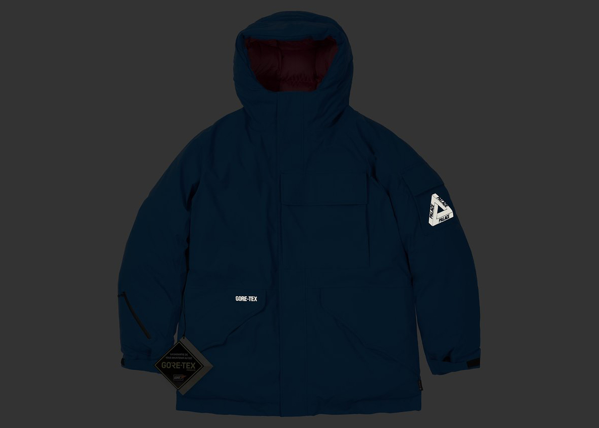 Palace GORE-TEX Arctic Cargo Parka Blue Men's - FW21 - GB