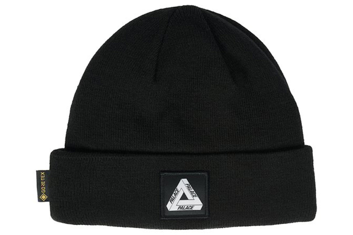 Pre-owned Palace Gore-tex Tri-ferg Patch Beanie Black