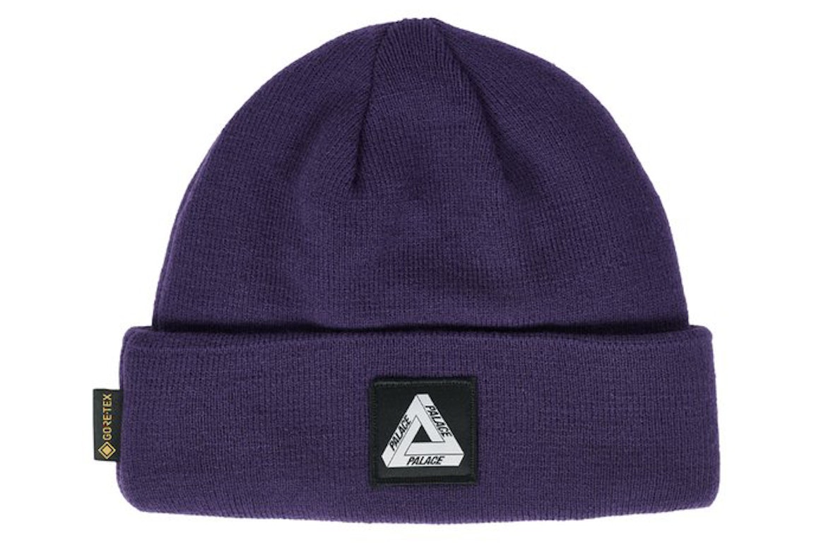 Pre-owned Palace Gore-tex Tri-ferg Patch Beanie Deep Purple