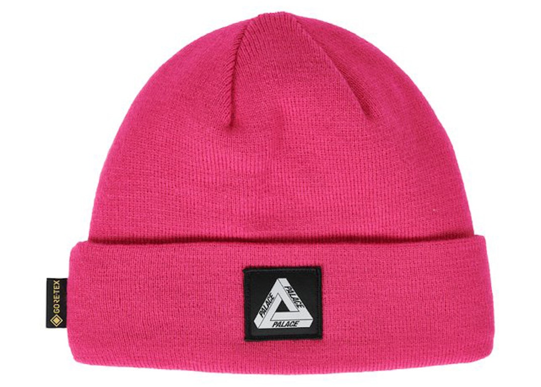 Pre-owned Palace Gore-tex Tri-ferg Patch Beanie Pink
