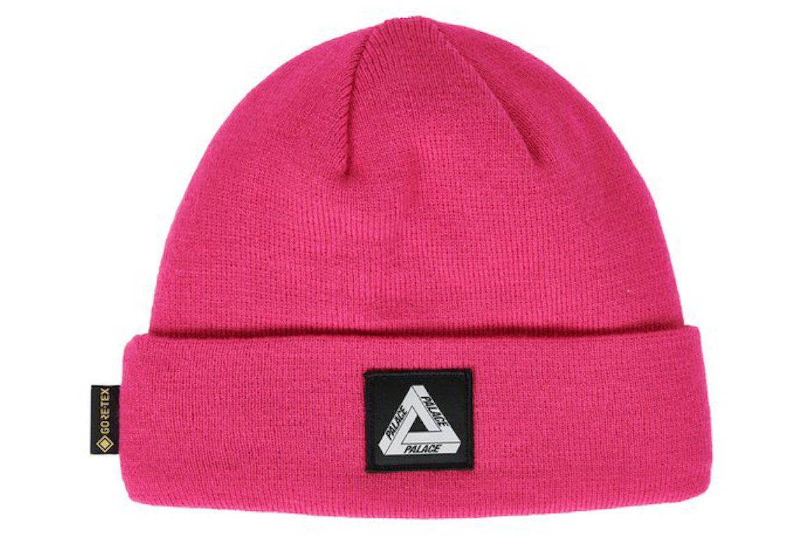 Pre-owned Palace Gore-tex Tri-ferg Patch Beanie Pink