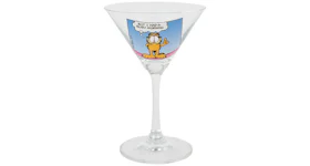 Palace Garfield Martini Glass Clear/Blue