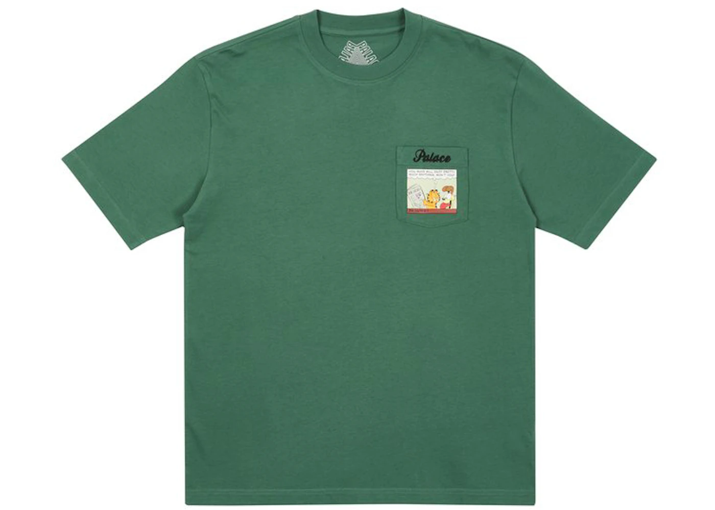 Palace Garfield Pocket T-shirt Fern Men's - FW21 - US