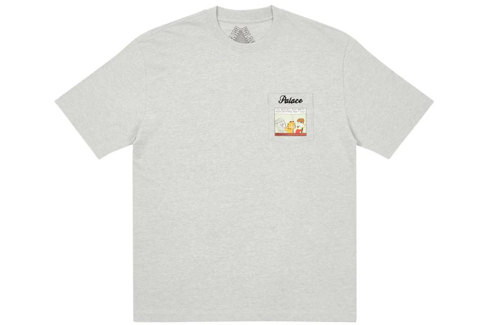 Palace Garfield Pocket T-shirt Grey Marl