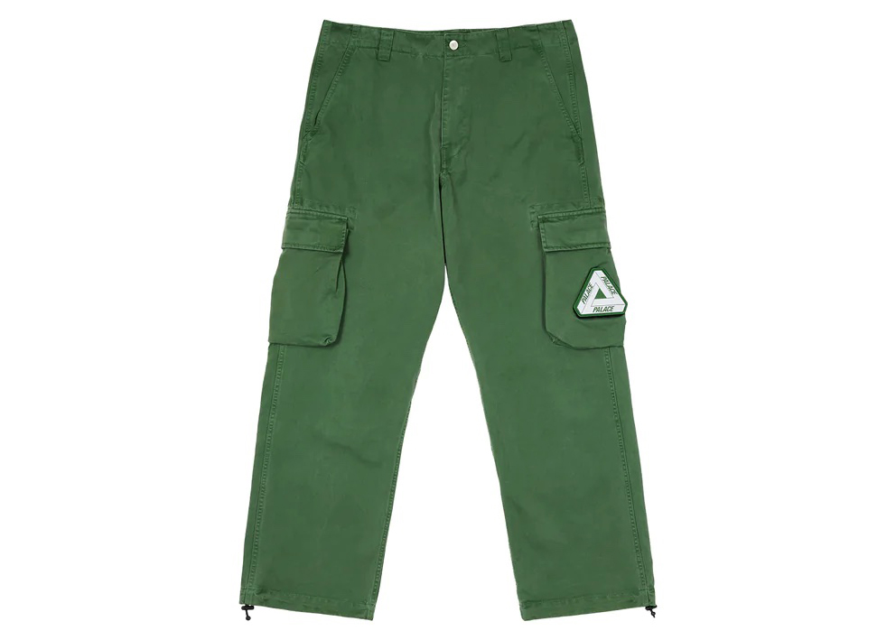 Palace Garment Dyed Cargo Trouser Olive