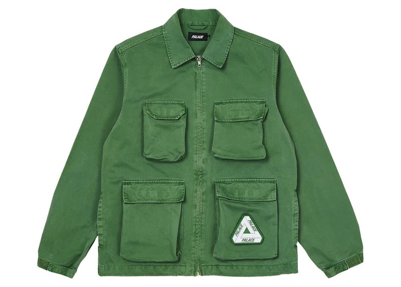 Palace Garment Dyed Jacket Olive Men's - FW22 - US