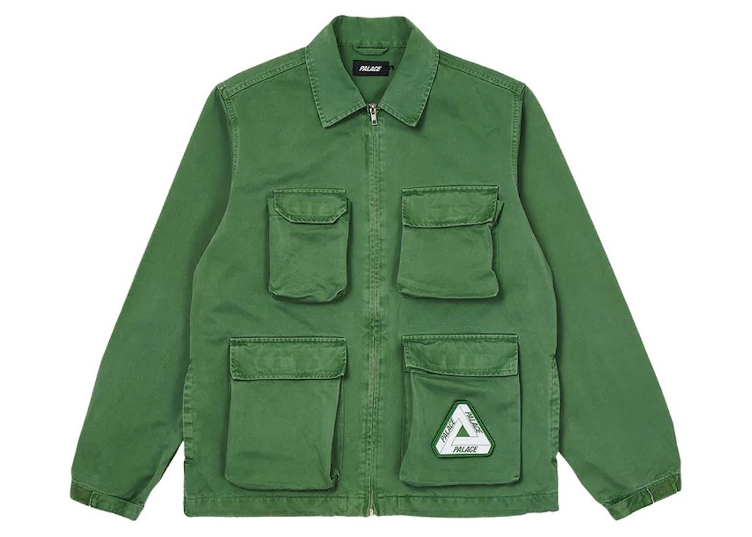 Pre-owned Palace Garment Dyed Jacket Olive