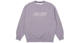 Palace Gaufre Drop Shoulder Crew Purple