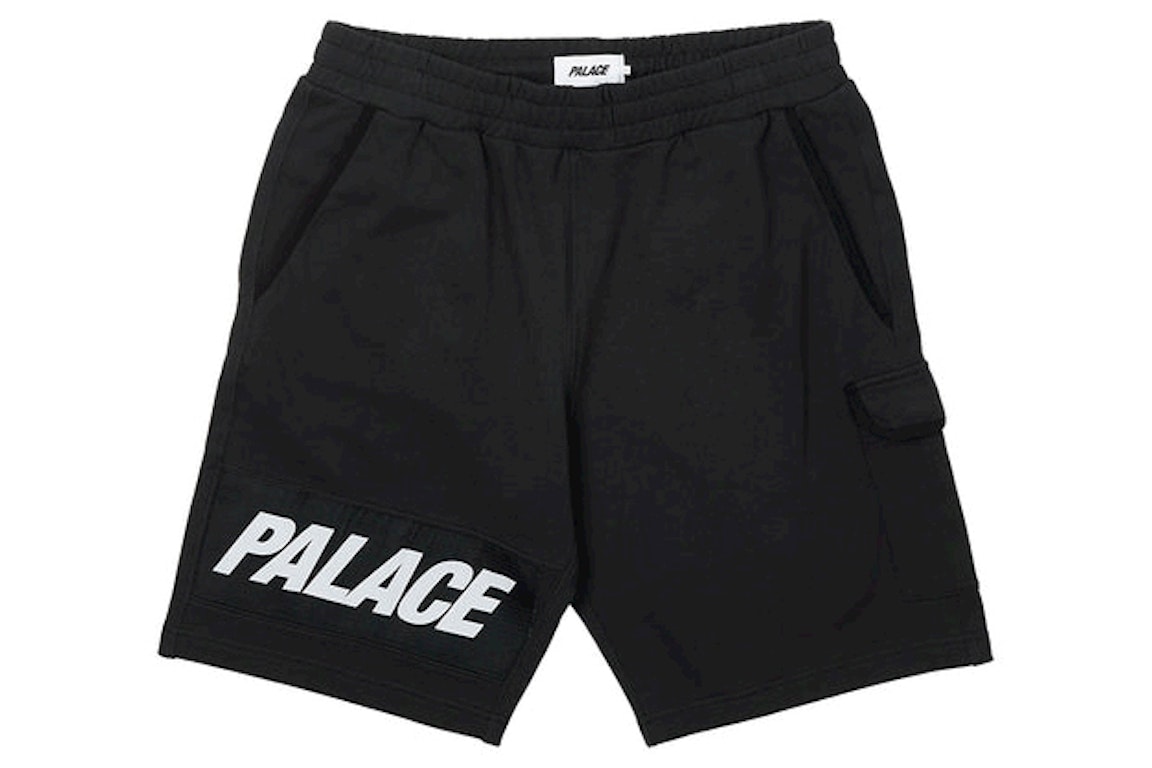 Pre-owned Palace Giant Woven Label Shorts Black