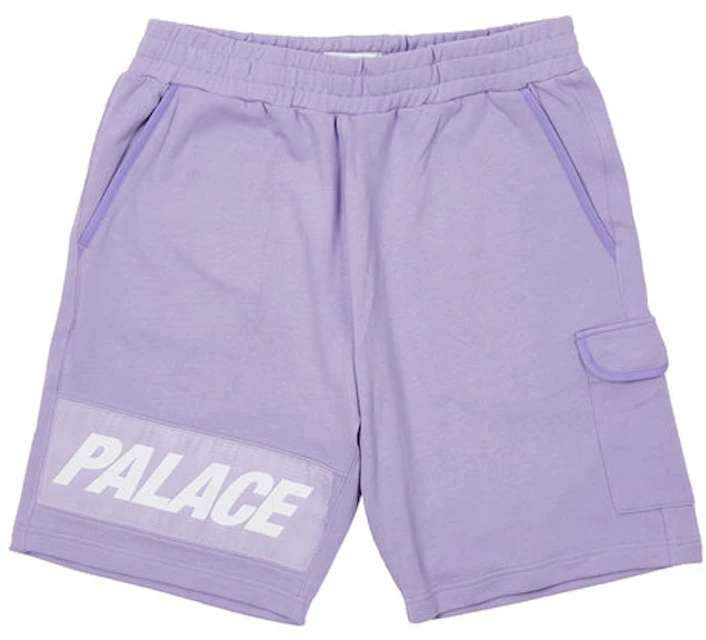 Palace Giant Woven Label Shorts Lilac - SS22 Men's - US