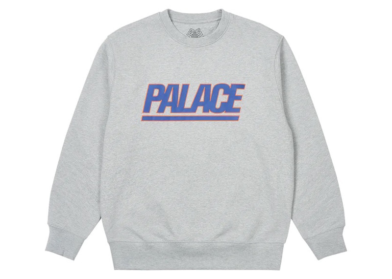 Palace Gigantic Crew Grey Marl - SS23 Men's - US