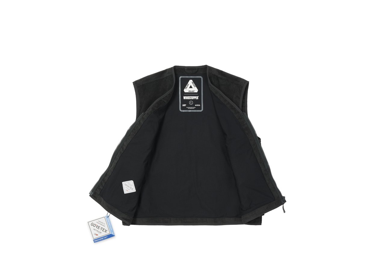 Palace Gore-Tex Infinium Corduroy Vest Black