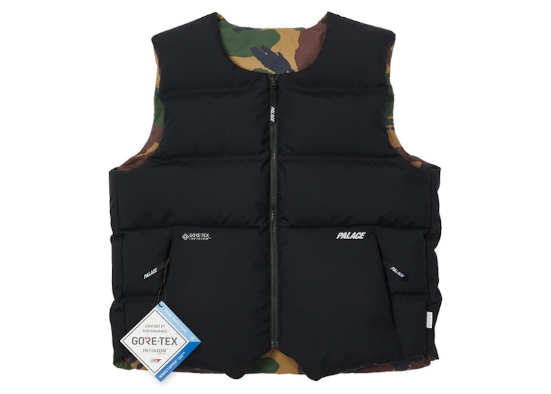 Palace Gore-tex Infinium Reverso Down Vest Black/Urban Camo