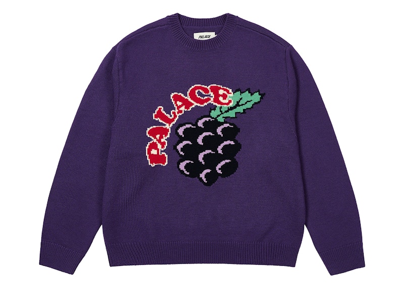 Palace Grape Knit Purp Men's - FW24 - US