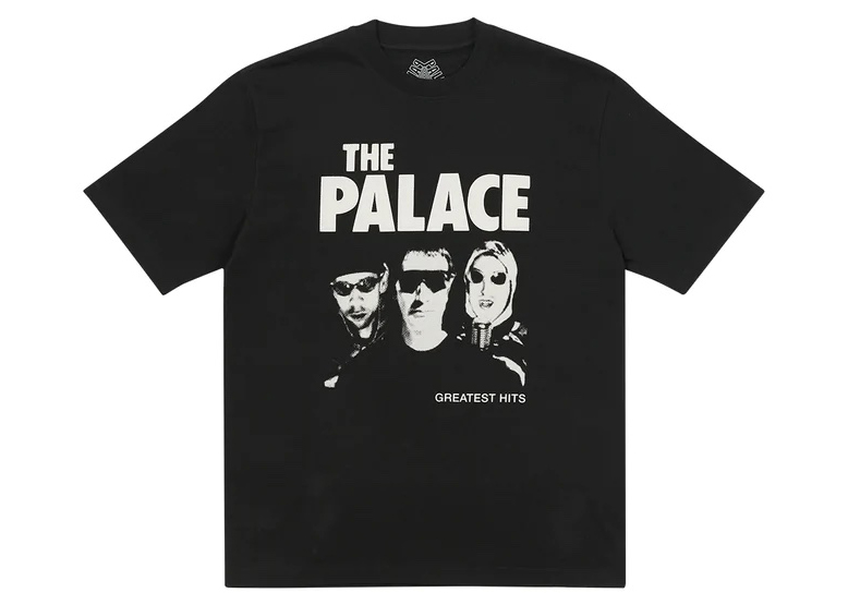 Palace Greatest Hits T-shirt Black Men's - FW22 - US