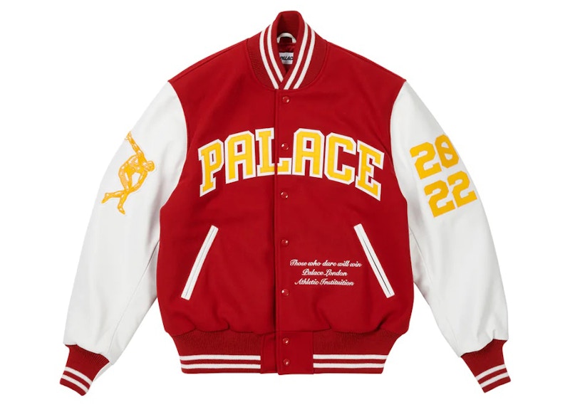 Palace Greek Varsity Jacket Red Men's - FW22 - US