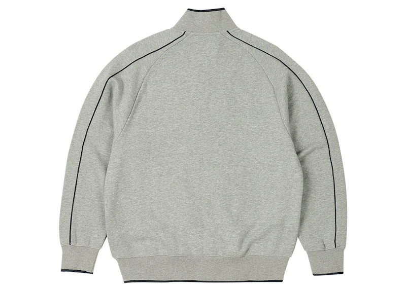 Palace Grimey Zip Funnel Grey Marl Men's - FW23 - US