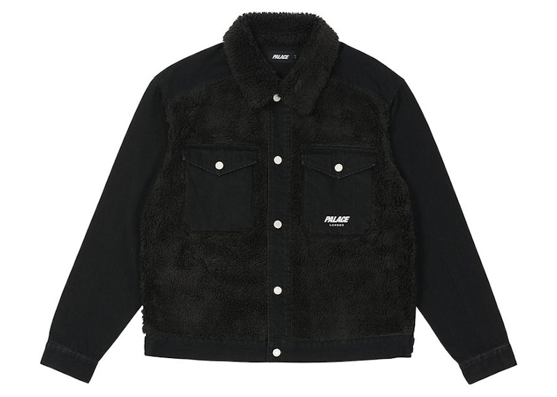 Palace Grizzly Denim Jacket Black Men's - FW21 - US