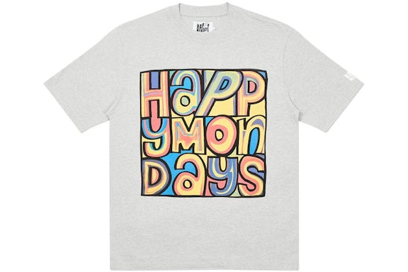 Palace Happy Mondays Cover T-Shirt Grey Marl