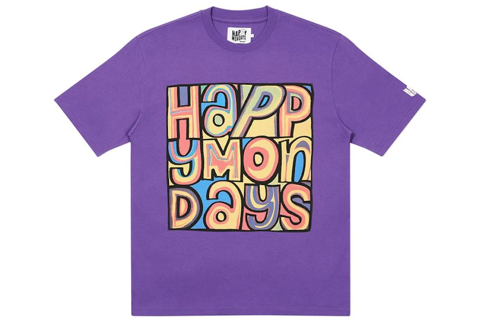 Palace Happy Mondays Cover T-Shirt Purple