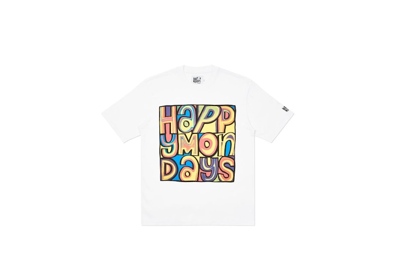 Palace Happy Mondays Cover T-Shirt White Men's - FW20 - US