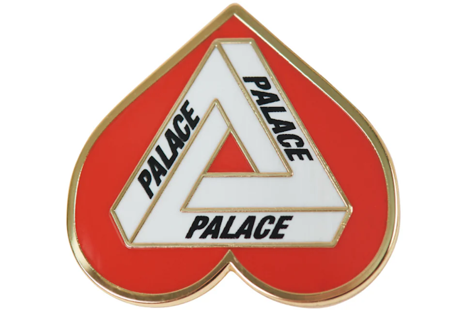 Palace Hearty Pin Badge Red